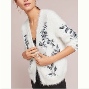 Sleeping On Snow Embroidered Cozy Cardigan